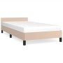 Cappuccino synthetic leather headboard bed frame 80x200cm by vidaXL, Beds and slatted bases - Ref: Foro24-347470, Price: 99,5...