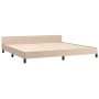 Estructura de cama cabecero cuero sintético capuchino 200x200cm de vidaXL, Camas y somieres - Ref: Foro24-347524, Precio: 125...