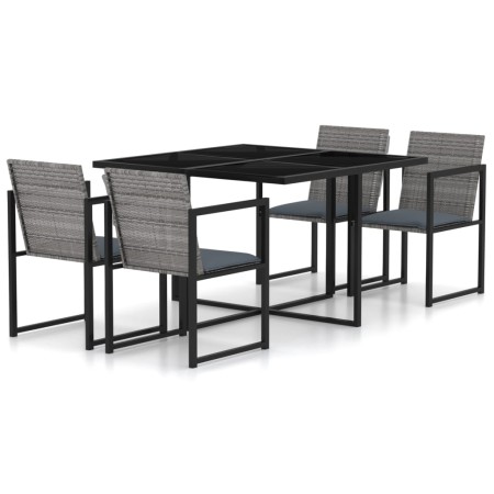 5-piece garden dining set and gray synthetic rattan cushions by vidaXL, Garden sets - Ref: Foro24-317184, Price: 309,99 €, Di...