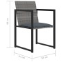 5-piece garden dining set and gray synthetic rattan cushions by vidaXL, Garden sets - Ref: Foro24-317184, Price: 309,99 €, Di...