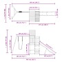 Spielplatz im Freien aus imprägniertem Kiefernholz von vidaXL, Schaukeln und Spielgeräte - Ref: Foro24-3157017, Preis: 514,99...