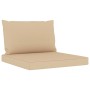 9-piece garden furniture set with beige cushions by vidaXL, Garden sets - Ref: Foro24-3067551, Price: 626,99 €, Discount: %