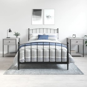 Mesita de noche 2 uds madera ingeniería gris Sonoma 44x45x58 cm de vidaXL, Mesitas de noche - Ref: Foro24-825850, Precio: 76,...