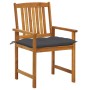 Garden chairs with cushions 8 pcs solid acacia wood by vidaXL, Garden chairs - Ref: Foro24-3078193, Price: 533,85 €, Discount: %