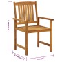 Garden chairs with cushions 8 pcs solid acacia wood by vidaXL, Garden chairs - Ref: Foro24-3078193, Price: 533,85 €, Discount: %