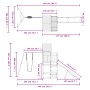 Douglas-Massivholz-Außenspielplatz von vidaXL, Schaukeln und Spielgeräte - Ref: Foro24-3157016, Preis: 486,94 €, Rabatt: %