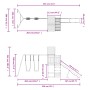 Spielplatz im Freien aus imprägniertem Kiefernholz von vidaXL, Schaukeln und Spielgeräte - Ref: Foro24-3157020, Preis: 552,14...