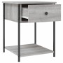 Bedside table 2 units engineered wood Sonoma gray 44x45x58 cm by vidaXL, Nightstands - Ref: Foro24-825850, Price: 76,31 €, Di...