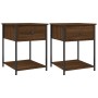 Nightstands 2 pcs oak brown engineered wood 44x45x58 cm by vidaXL, Nightstands - Ref: Foro24-825852, Price: 76,31 €, Discount: %