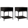 Nightstands 2 pcs engineered wood black 40x41x50 cm by vidaXL, Nightstands - Ref: Foro24-825874, Price: 53,35 €, Discount: %