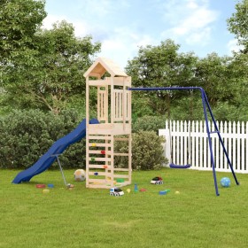 Spielplatz im Freien aus massivem Kiefernholz von vidaXL, Schaukeln und Spielgeräte - Ref: Foro24-3156973, Preis: 330,99 €, R...