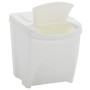 Cubos de basura apilables 4 uds polipropileno blanco 100 L de vidaXL, Cubos de la basura y papeleras - Ref: Foro24-152201, Pr...