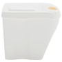 Cubos de basura apilables 4 uds polipropileno blanco 100 L de vidaXL, Cubos de la basura y papeleras - Ref: Foro24-152201, Pr...