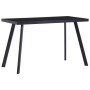 Mesa de comedor de vidrio templado negro 120x60x75 cm de vidaXL, Mesas de cocina y de comedor - Ref: Foro24-281872, Precio: 1...