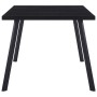 Black tempered glass dining table 160x80x75 cm by vidaXL, Kitchen and dining tables - Ref: Foro24-281874, Price: 156,96 €, Di...