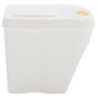 Cubos de basura apilables 3 uds polipropileno blanco 75 L de vidaXL, Cubos de la basura y papeleras - Ref: Foro24-152199, Pre...