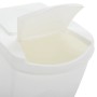 Cubos de basura apilables 3 uds polipropileno blanco 75 L de vidaXL, Cubos de la basura y papeleras - Ref: Foro24-152199, Pre...