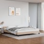 Cappuccino synthetic leather headboard bed frame 180x200cm by vidaXL, Beds and slatted bases - Ref: Foro24-347518, Price: 152...