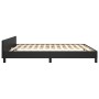 Bed frame with headboard black synthetic leather 180x200cm by vidaXL, Beds and slatted bases - Ref: Foro24-347513, Price: 148...