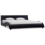 Bed frame with LED in black synthetic leather 140x200 cm by vidaXL, Beds and slatted bases - Ref: Foro24-285669, Price: 293,2...