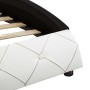 Black and white synthetic leather bed frame 120x200 cm by vidaXL, Beds and slatted bases - Ref: Foro24-285644, Price: 254,00 ...