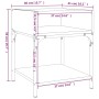 Mesitas noche 2 uds madera ingeniería roble ahumado 40x41x50 cm de vidaXL, Mesitas de noche - Ref: Foro24-825878, Precio: 51,...