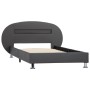 Estructura de cama con LED cuero sintético gris 100x200 cm de vidaXL, Camas y somieres - Ref: Foro24-285439, Precio: 199,63 €...