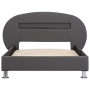 Estructura de cama con LED cuero sintético gris 100x200 cm de vidaXL, Camas y somieres - Ref: Foro24-285439, Precio: 199,63 €...