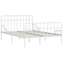 Bed frame with white metal slatted base 120x200 cm by vidaXL, Beds and slatted bases - Ref: Foro24-284603, Price: 114,99 €, D...