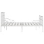 Bed frame with white metal slatted base 120x200 cm by vidaXL, Beds and slatted bases - Ref: Foro24-284603, Price: 114,99 €, D...