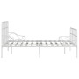 Bed frame with white metal slatted base 140x200 cm by vidaXL, Beds and slatted bases - Ref: Foro24-284604, Price: 125,59 €, D...