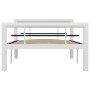 Black and white metal bed frame 90x200 cm by vidaXL, Beds and slatted bases - Ref: Foro24-284544, Price: 131,41 €, Discount: %