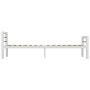 Estructura de cama de metal blanco y negro 90x200 cm de vidaXL, Camas y somieres - Ref: Foro24-284544, Precio: 131,41 €, Desc...