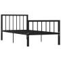 Estructura de cama de metal negro 100x200 cm de vidaXL, Camas y somieres - Ref: Foro24-284569, Precio: 91,33 €, Descuento: %