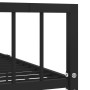 Estructura de cama de metal negro 100x200 cm de vidaXL, Camas y somieres - Ref: Foro24-284569, Precio: 91,33 €, Descuento: %