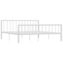 Estructura de cama de metal blanco 180x200 cm de vidaXL, Camas y somieres - Ref: Foro24-284567, Precio: 110,94 €, Descuento: %