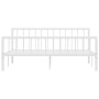 Estructura de cama de metal blanco 180x200 cm de vidaXL, Camas y somieres - Ref: Foro24-284567, Precio: 110,94 €, Descuento: %