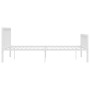 Estructura de cama de metal blanco 180x200 cm de vidaXL, Camas y somieres - Ref: Foro24-284567, Precio: 110,94 €, Descuento: %