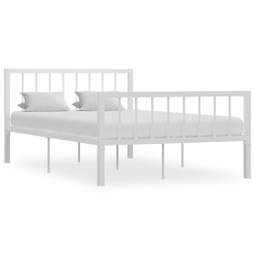 Bettgestell aus weißem Metall, 120 x 200 cm von vidaXL, Betten und Lattenroste - Ref: Foro24-284564, Preis: 109,99 €, Rabatt: %