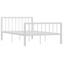 White metal bed frame 120x200 cm by vidaXL, Beds and slatted bases - Ref: Foro24-284564, Price: 80,50 €, Discount: %