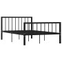 Estructura de cama de metal negro 120x200 cm de vidaXL, Camas y somieres - Ref: Foro24-284570, Precio: 77,90 €, Descuento: %