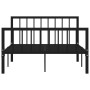 Estructura de cama de metal negro 120x200 cm de vidaXL, Camas y somieres - Ref: Foro24-284570, Precio: 77,90 €, Descuento: %