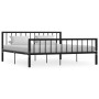 Estructura de cama de metal negro 180x200 cm de vidaXL, Camas y somieres - Ref: Foro24-284573, Precio: 160,00 €, Descuento: %