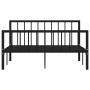 Black metal bed frame 140x200 cm by vidaXL, Beds and slatted bases - Ref: Foro24-284571, Price: 127,35 €, Discount: %