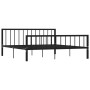 Black metal bed frame 180x200 cm by vidaXL, Beds and slatted bases - Ref: Foro24-284573, Price: 160,00 €, Discount: %