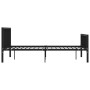 Black metal bed frame 180x200 cm by vidaXL, Beds and slatted bases - Ref: Foro24-284573, Price: 160,00 €, Discount: %