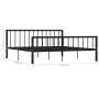 Black metal bed frame 180x200 cm by vidaXL, Beds and slatted bases - Ref: Foro24-284573, Price: 160,00 €, Discount: %