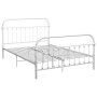 Estructura de cama de metal blanco 120x200 cm de vidaXL, Camas y somieres - Ref: Foro24-284494, Precio: 112,34 €, Descuento: %