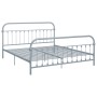 Estructura de cama de metal gris 180x200 cm de vidaXL, Camas y somieres - Ref: Foro24-284509, Precio: 120,03 €, Descuento: %