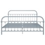 Estructura de cama de metal gris 180x200 cm de vidaXL, Camas y somieres - Ref: Foro24-284509, Precio: 120,03 €, Descuento: %